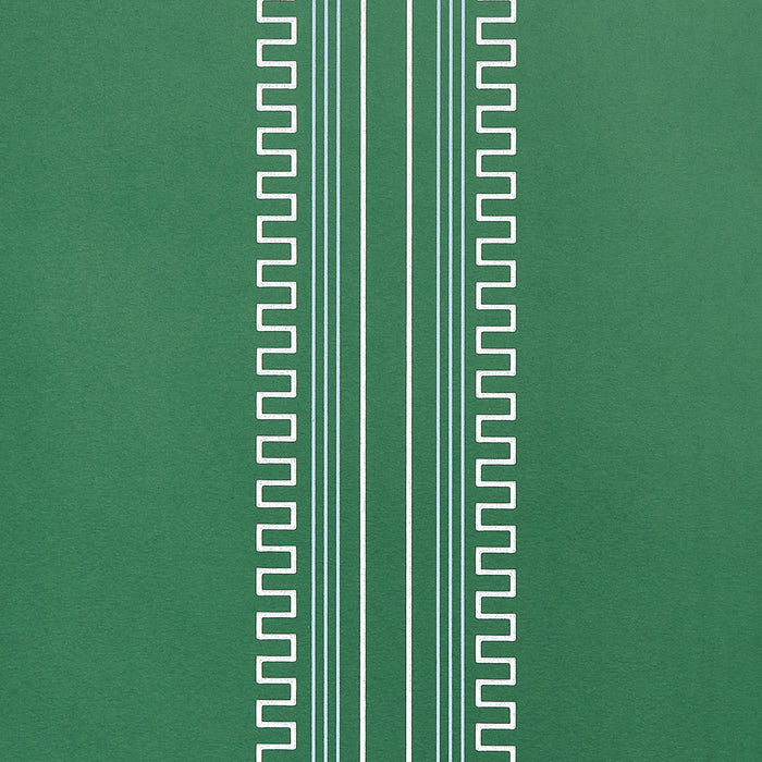 Schumacher Greco Stripe Green Wallpaper 5015142