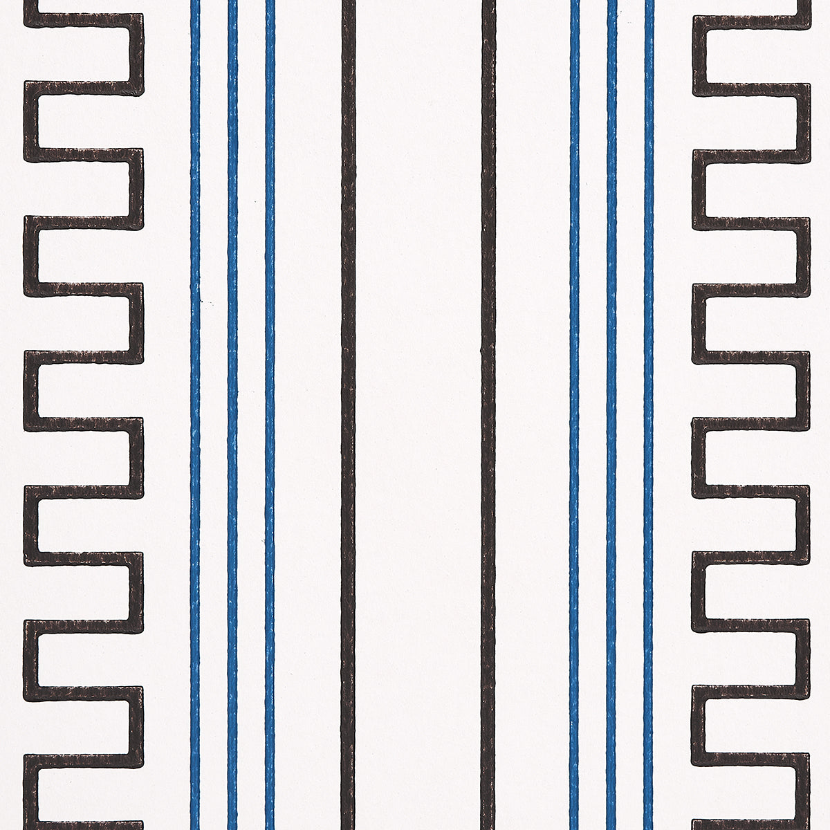 Schumacher Greco Stripe Ivory Wallpaper 5015143