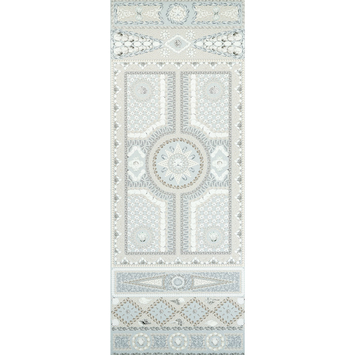 Schumacher Shell Grotto Panel A Seafoam Wallpaper 5015164