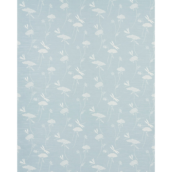 Schumacher La Libellule Silk Ciel Wallpaper 5015191