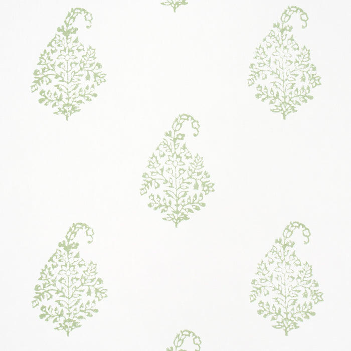 Schumacher Kerala Paisley Ii Leaf Wallpaper 5015210