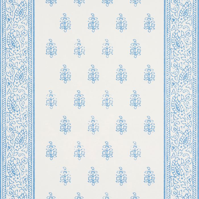 Schumacher Katsura Stripe Ii Chambray Wallpaper Sample 5015230