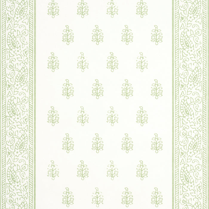 Schumacher Katsura Stripe Ii Leaf Wallpaper Sample 5015231