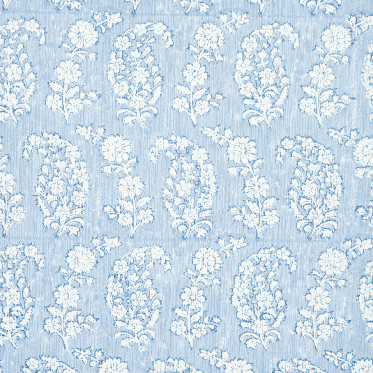 Schumacher Arita Block Print Cornflower Wallpaper 5015240