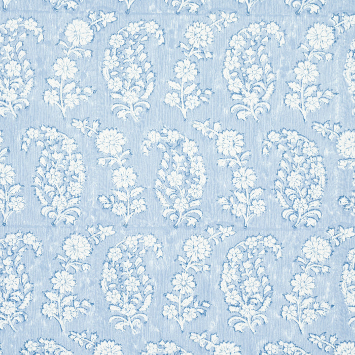 Schumacher Arita Block Print Cornflower Wallpaper 5015240