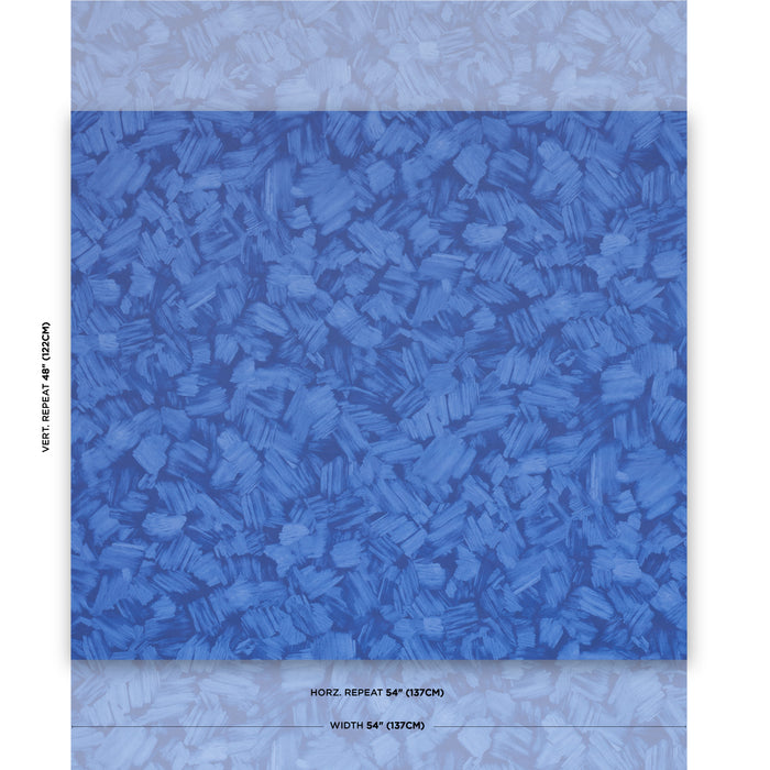 Schumacher Atmos Bright Blue Wallpaper 5015280