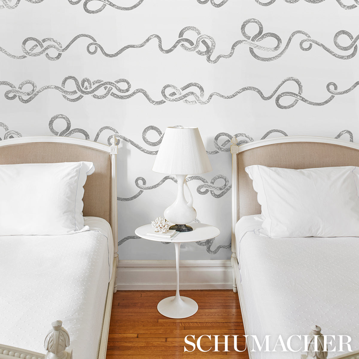 Schumacher Rhapsody Graphite Wallpaper 5015300