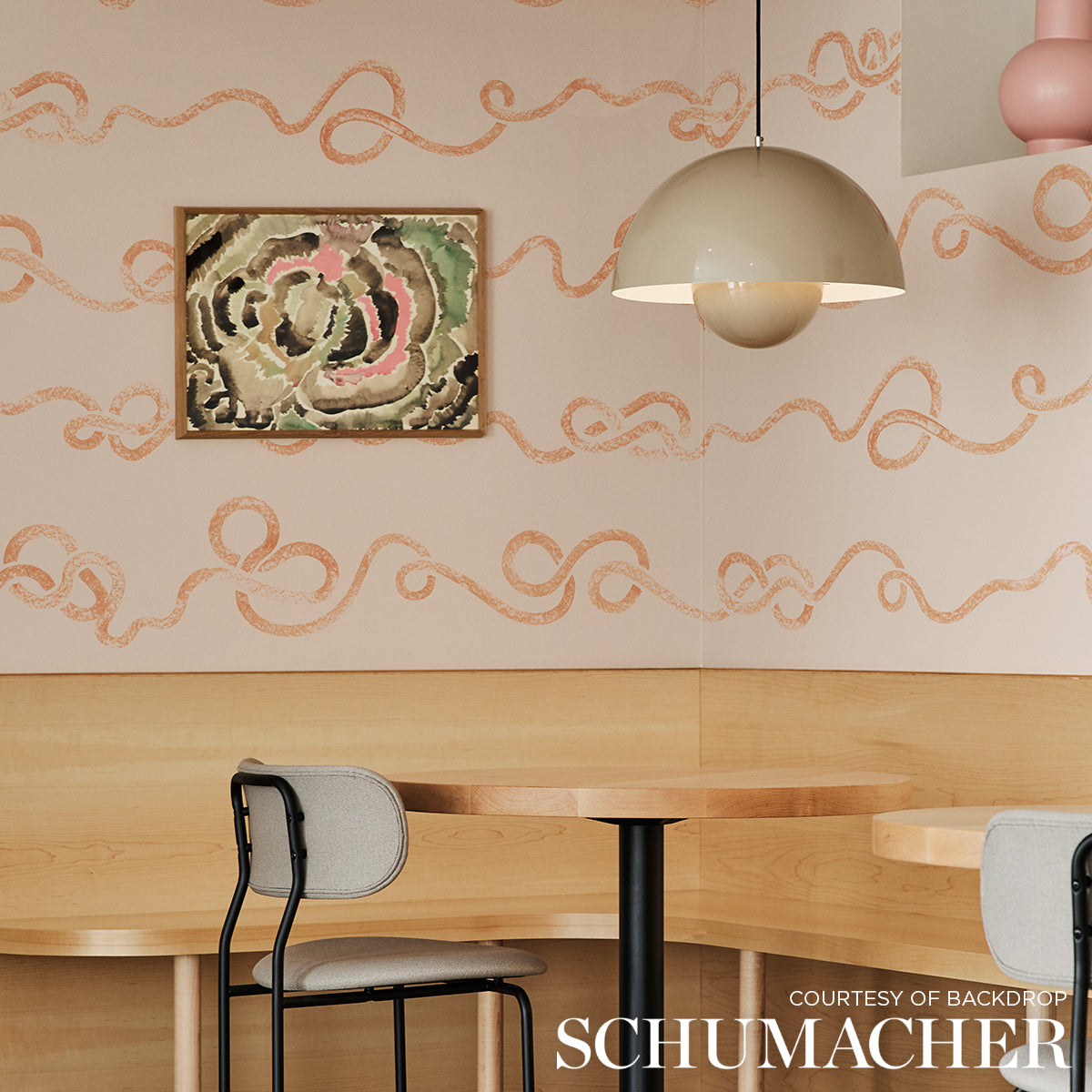 Schumacher Rhapsody Terracotta Wallpaper 5015302