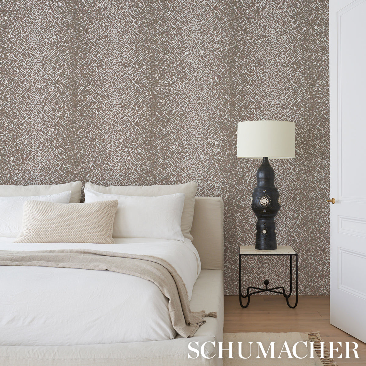 Schumacher Fickle Texture Sand Wallpaper 5015312