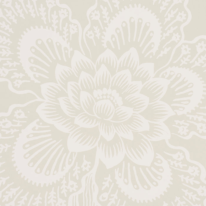 Schumacher Hothouse Flowers Silhouette Cream Wallpaper 5015320