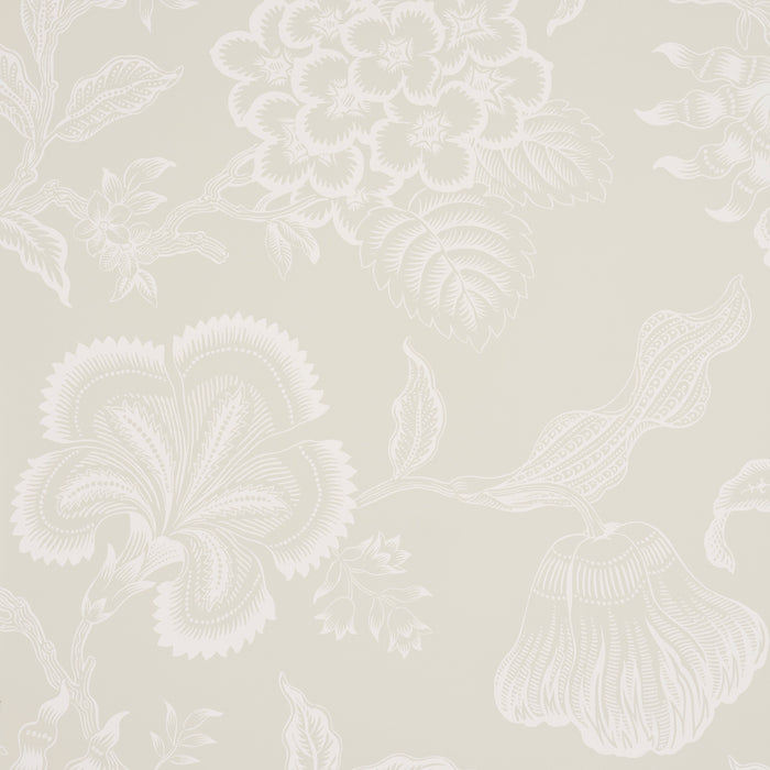 Schumacher Hothouse Flowers Silhouette Cream Wallpaper 5015320