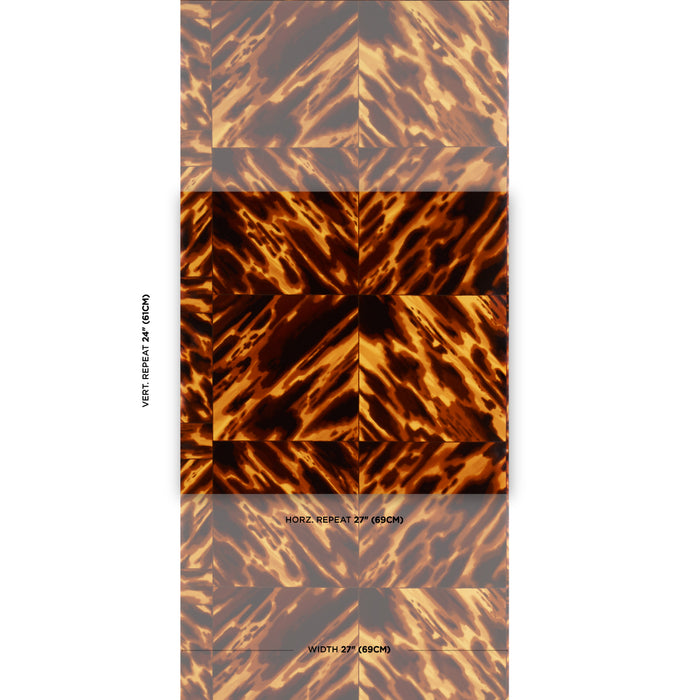 Schumacher Tortoise Shell Natural Wallpaper 5015370