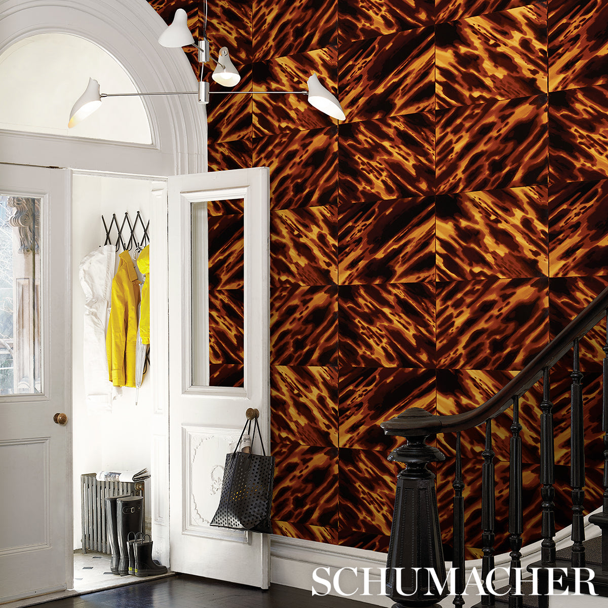 Schumacher Tortoise Shell Natural Wallpaper 5015370