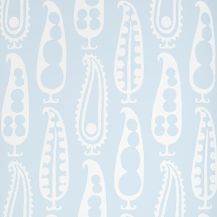 Schumacher Paisley Peas Sky Wallpaper 5015380