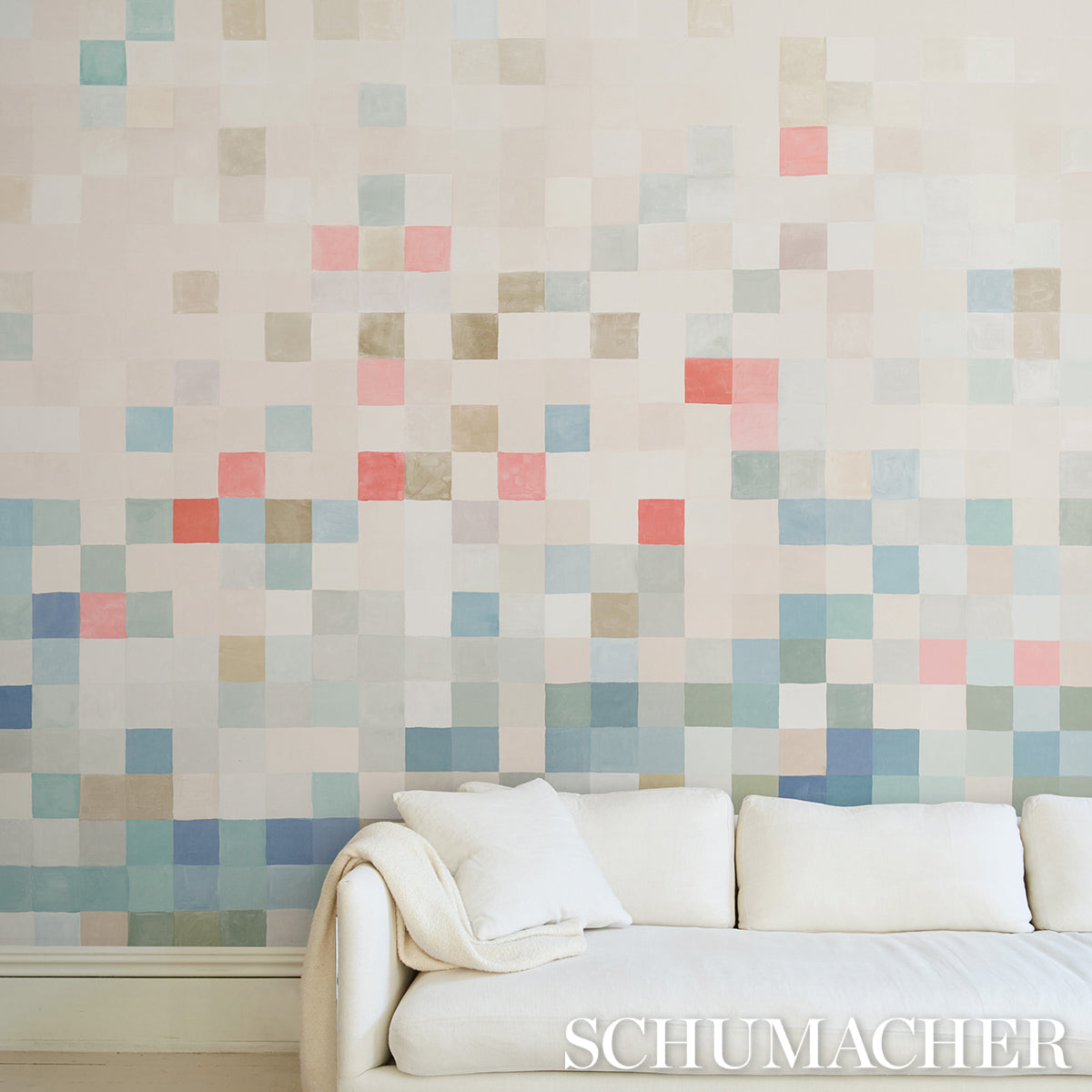 Schumacher Madame De Pixel Panel Set Multi Wallpaper 5015390