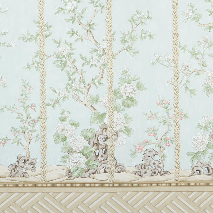 Schumacher Victoria Panel Set Mineral Wallpaper 5015400