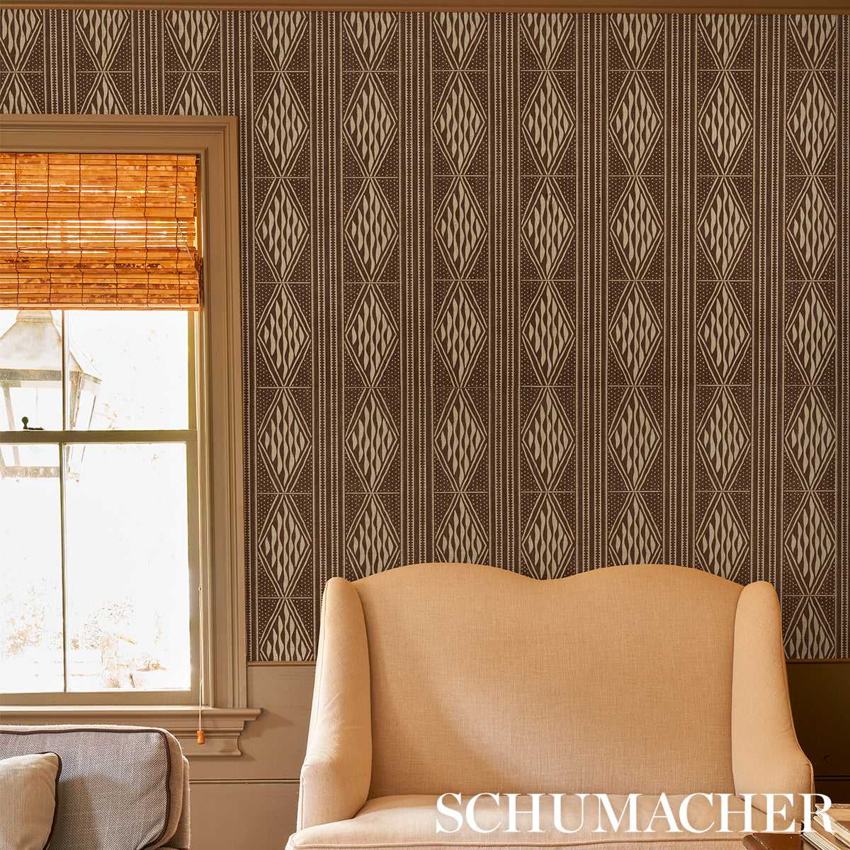 Schumacher Cassava Tobacco Wallpaper 5015420