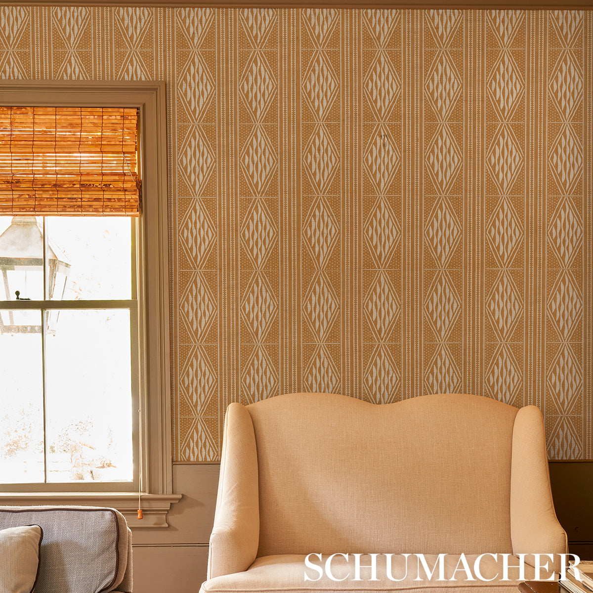 Schumacher Cassava Sable Wallpaper 5015421