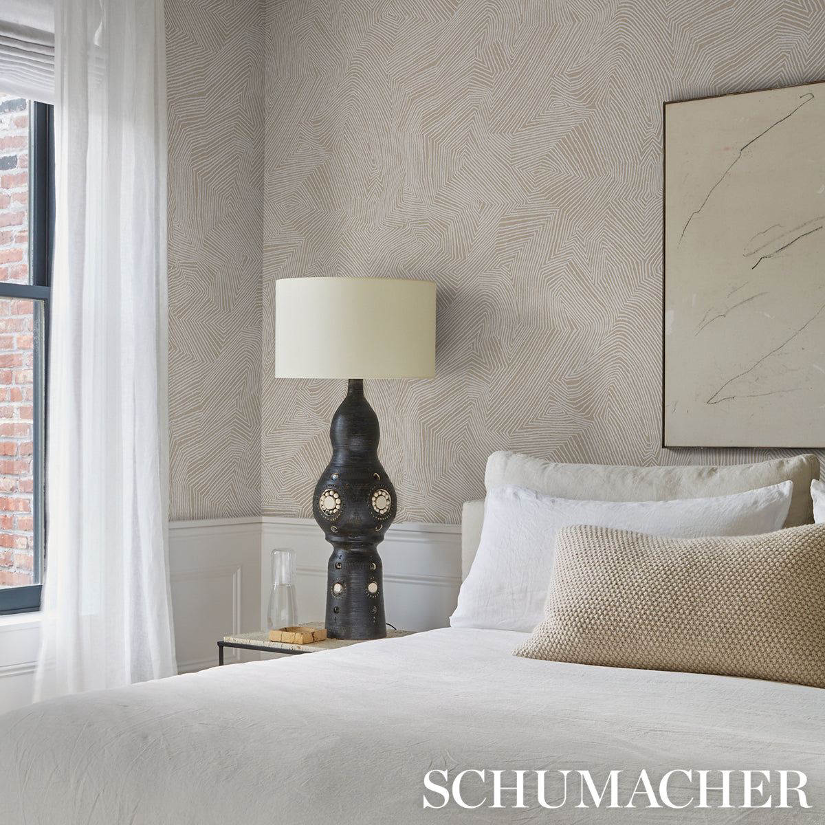 Schumacher Labyrinth Grand Dune Wallpaper 5015430