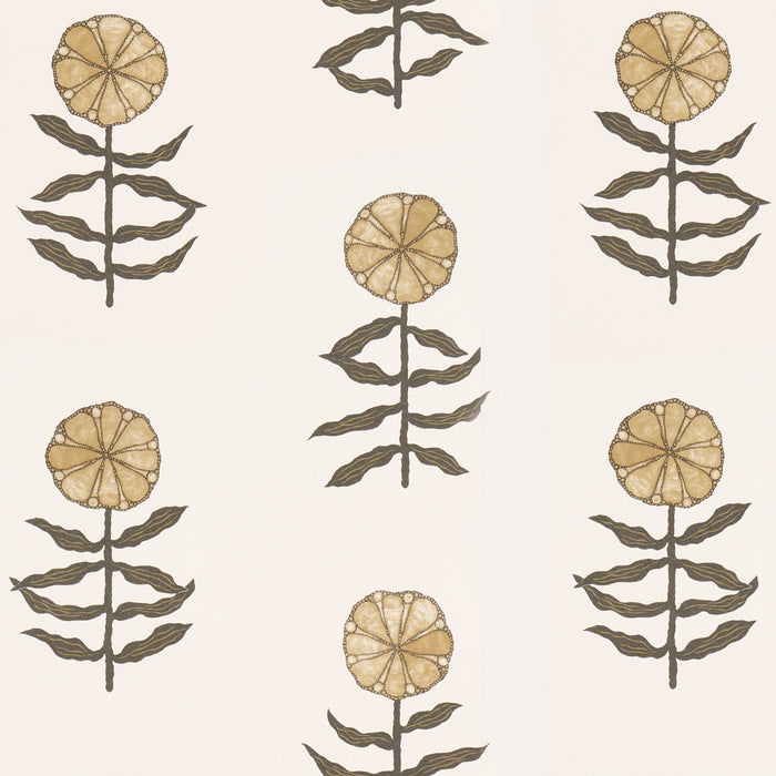 Schumacher Pretty Petals Neutral Wallpaper 5015450