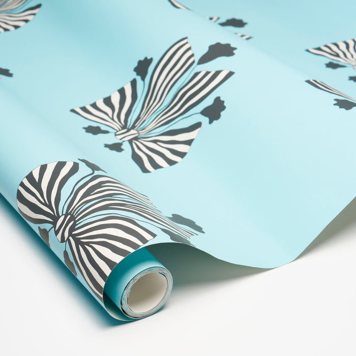 Schumacher Bow-Wow-Wow Aqua Wallpaper 5015470