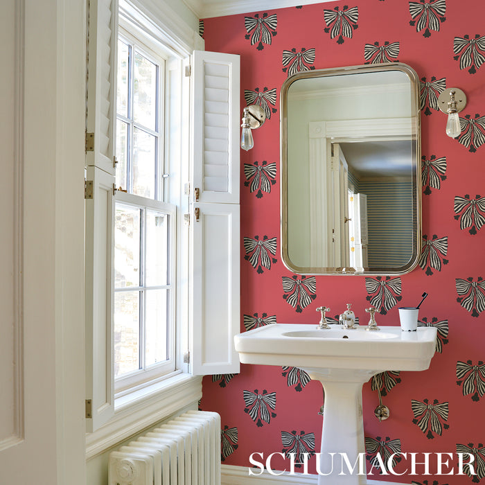 Schumacher Bow-Wow-Wow Red Wallpaper 5015471