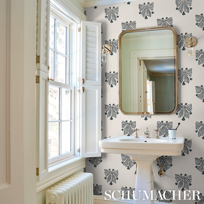 Schumacher Bow-Wow-Wow Cream Wallpaper 5015472