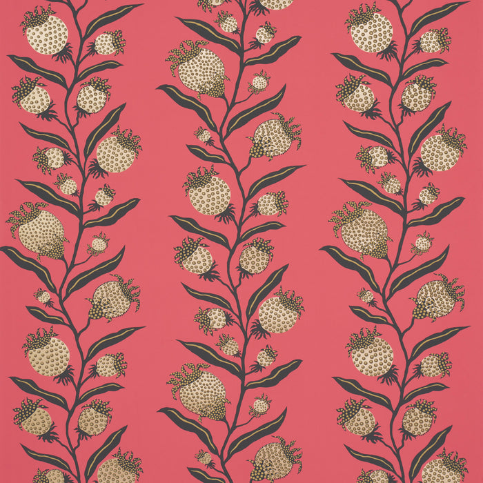 Schumacher Thistle Vine Black & Gold Wallpaper 5015481