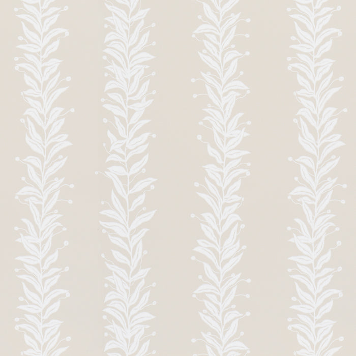 Schumacher Tendril Stripe Natural Wallpaper 5015491