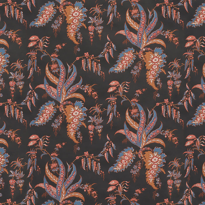 Schumacher Apolline Botanical Rouge & Noir Wallpaper 5015502