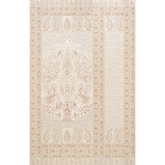 Schumacher Colmery Paisley Panel Set Parchment Wallpaper 5015511