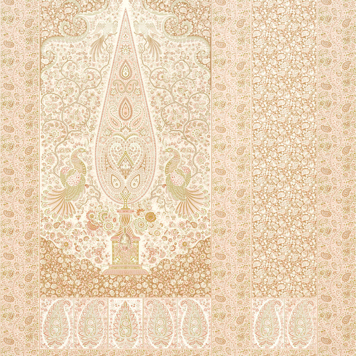 Schumacher Colmery Paisley Panel Set Pã‰Tale Wallpaper 5015512