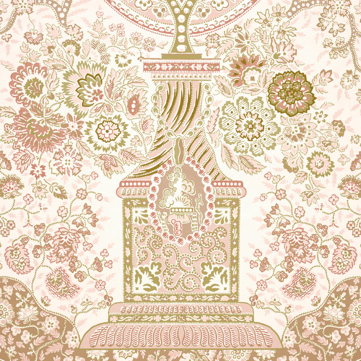 Schumacher Colmery Paisley Panel Set Pã‰Tale Wallpaper 5015512