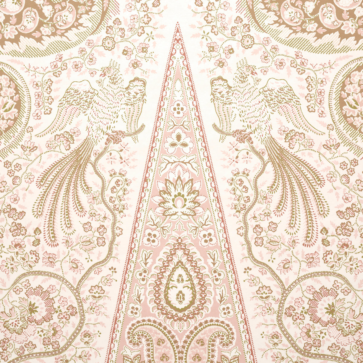 Schumacher Colmery Paisley Panel Set Pã‰Tale Wallpaper 5015512