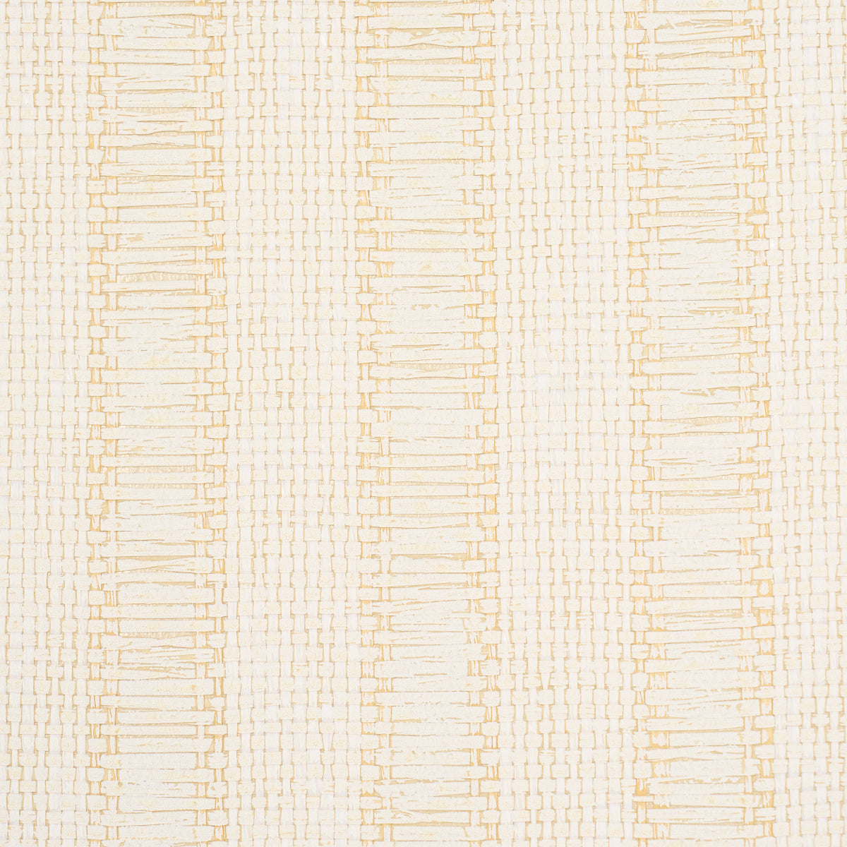 Schumacher Linen Woven Texture Stripe Natural Wallpaper 5015550