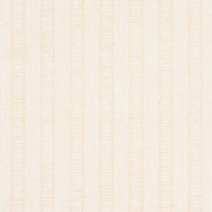 Schumacher Linen Woven Texture Stripe Natural Wallpaper 5015550