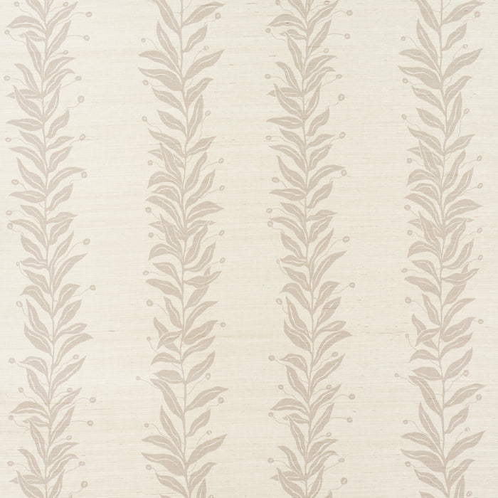 Schumacher Tendril Stripe Sisal Natural Wallpaper 5015561