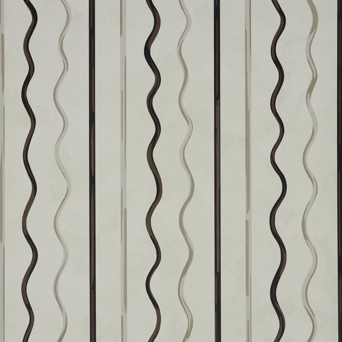 Schumacher Affogato Ivory & Carbon Wallpaper 5015571