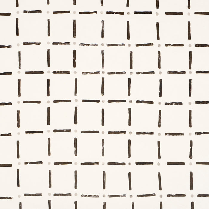 Schumacher Drifting Grid Black Wallpaper 5015610