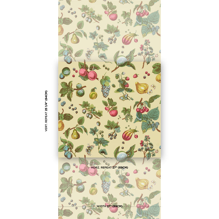 Schumacher Berry Grove Butter Wallpaper 5015650