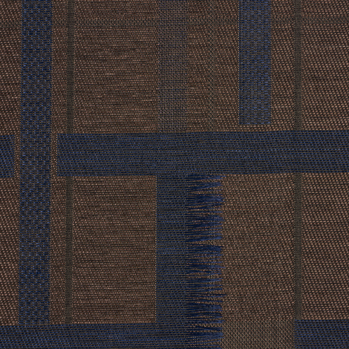 Schumacher Axel Plaid Wallcovering Navy/Espresso Wallpaper 5015721