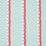 Schumacher Rousseau Stripe Rouge & Sky Wallpaper 5015740