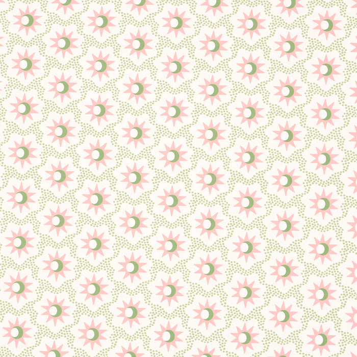 Schumacher Lucie Pink & Green Wallpaper 5015762