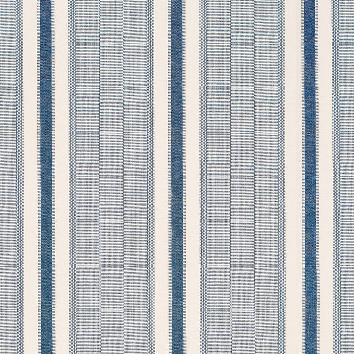 Schumacher Ipala Stripe Vinyl Ocean Wallpaper Sample 5015801