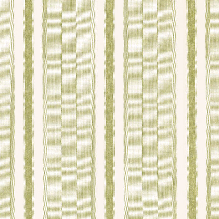 Schumacher Ipala Stripe Vinyl Fern Wallpaper Sample 5015802