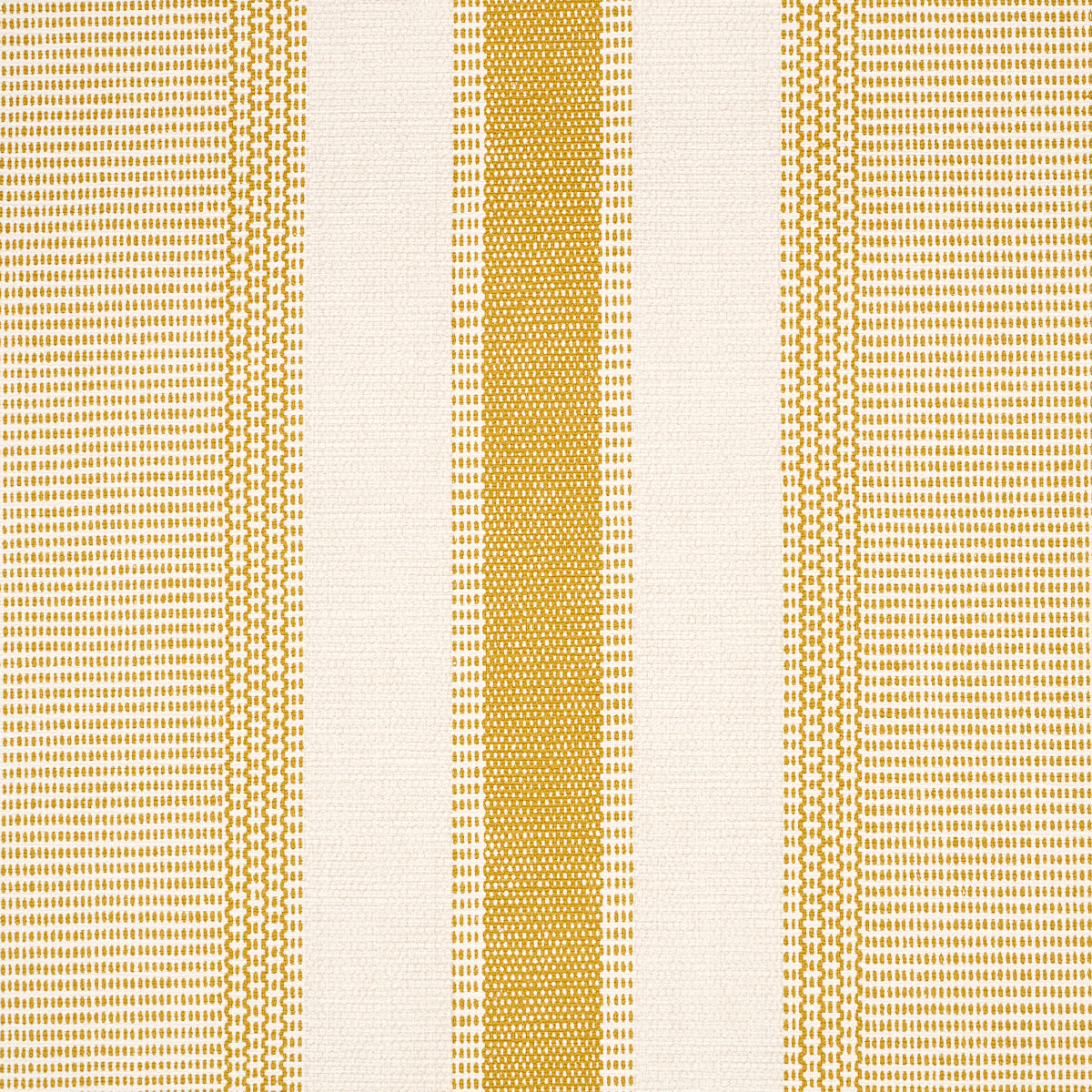 Schumacher Ipala Stripe Vinyl Ochre Wallpaper 5015804