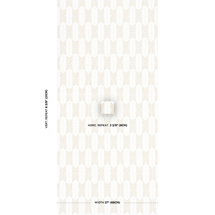 Schumacher Quiver Sesame Wallpaper 5015810