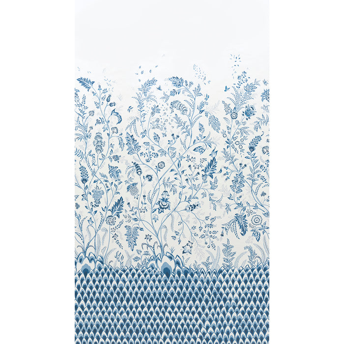 Schumacher Chinoiserie Grande Panel Set Indigo Wallpaper 5015820