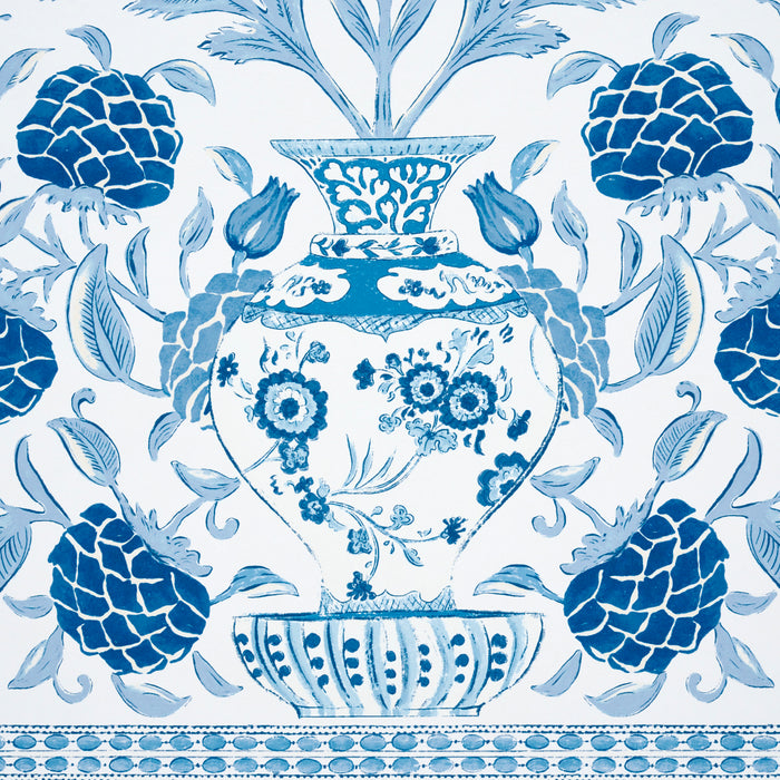 Schumacher Montecito Panel Set Indigo Wallpaper 5015830