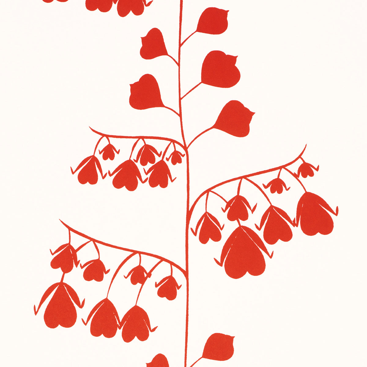 Schumacher Bleeding Hearts Red Wallpaper 5015861